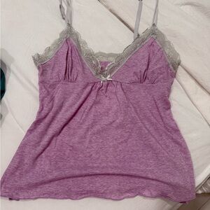 Lavender Lace Trim Camisole